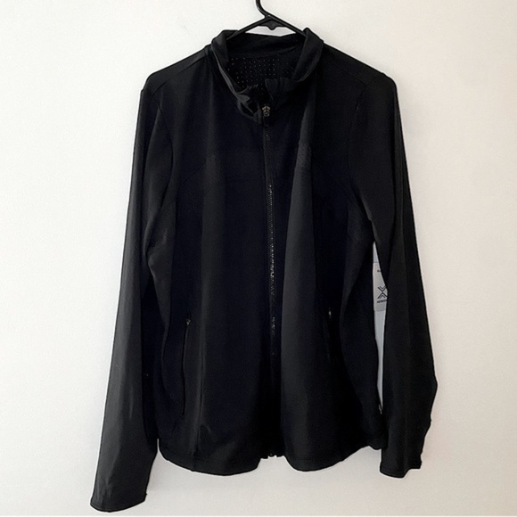 Xersion running jacket black zip up coat - Picture 1 of 11